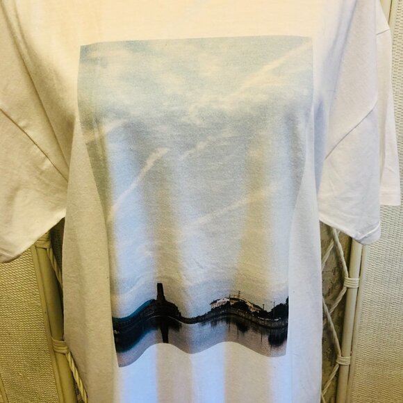 Graphic Tee Asbury Park NJ Beach Original Photo Ocean Grove Lake and Sky Large - Picture 8 of 14